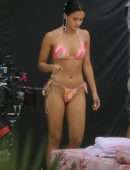 Camila Mendes Booty in a Thong Bikini on the “Strangers” Movie Set in Miami Beach
