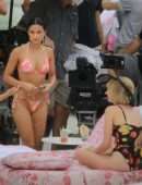 Camila Mendes Booty in a Thong Bikini on the “Strangers” Movie Set in Miami Beach