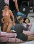 Camila Mendes Booty in a Thong Bikini on the “Strangers” Movie Set in Miami Beach