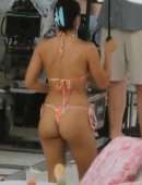 Camila Mendes Booty in a Thong Bikini on the “Strangers” Movie Set in Miami Beach