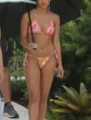 Camila Mendes Booty in a Thong Bikini on the “Strangers” Movie Set in Miami Beach
