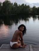 Daniela Braga in White Panties Photoshoot by Emilynn Rose
