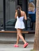 Eiza Gonzalez Beautiful Leggy in Skirt, Out in West Hollywood