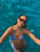 Eiza Gonzalez Cleavage in a Skimpy Bikini in Capri