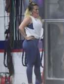 Hilary Duff - Booty in Leggings, Working Out at a Gym in Los Angeles