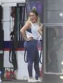 Hilary Duff - Booty in Leggings, Working Out at a Gym in Los Angeles