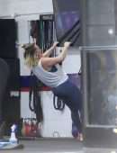 Hilary Duff - Booty in Leggings, Working Out at a Gym in Los Angeles
