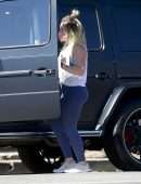 Hilary Duff - Booty in Leggings, Working Out at a Gym in Los Angeles