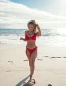 Hilde Osland Cleavage in a Beautiful Bikini Photoshoot
