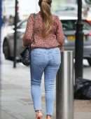 Kelly Brook Booty in Jeans at Heart Radio in London