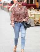 Kelly Brook Booty in Jeans at Heart Radio in London