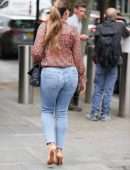 Kelly Brook Booty in Jeans at Heart Radio in London
