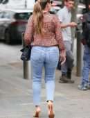 Kelly Brook Booty in Jeans at Heart Radio in London