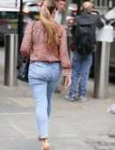 Kelly Brook Booty in Jeans at Heart Radio in London