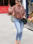 Kelly Brook Booty in Jeans at Heart Radio in London
