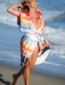 Khloe Terae Cleavage in Bikini at the Beach in Santa Monica