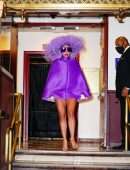 Lady Gaga Leggy Leaving Radio City Music Hall in New York