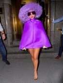 Lady Gaga Leggy Leaving Radio City Music Hall in New York