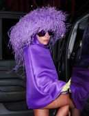 Lady Gaga Leggy Leaving Radio City Music Hall in New York