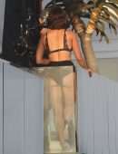 Lucy Hale Booty in Bikini at a Photoshoot in Malibu