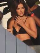 Lucy Hale Booty in Bikini at a Photoshoot in Malibu
