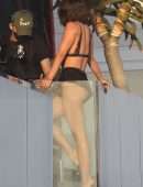 Lucy Hale Booty in Bikini at a Photoshoot in Malibu