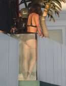 Lucy Hale Booty in Bikini at a Photoshoot in Malibu
