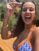 Maya Jama Cleavage in a Beautiful Bikini