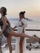 Olivia Culpo Upskirt and Leggy in a Photoshoot