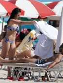 Paris Berelc Booty on the Beach in Bikini in Miami