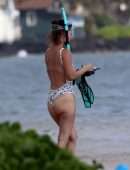 Rachel Bilson Booty in a Swimsuit on the Beach in Hawaii
