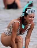 Rachel Bilson Booty in a Swimsuit on the Beach in Hawaii