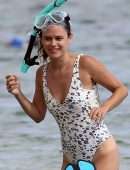 Rachel Bilson Booty in a Swimsuit on the Beach in Hawaii