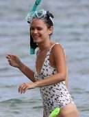 Rachel Bilson Booty in a Swimsuit on the Beach in Hawaii