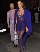 Alessandra Ambrosio Leaving the "Thierry Mugler: Couturissime" Photocall in Paris