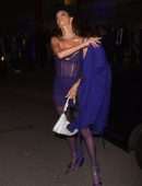 Alessandra Ambrosio Leaving the "Thierry Mugler: Couturissime" Photocall in Paris