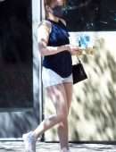 Ariel Winter Booty and Cameltoe in Tight White Shorts