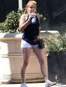 Ariel Winter Booty and Cameltoe in Tight White Shorts