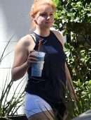 Ariel Winter Booty and Cameltoe in Tight White Shorts
