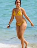 Camila Cabello Booty in Mustard Bikini at a Beach in Miami