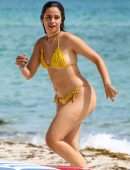 Camila Cabello Booty in Mustard Bikini at a Beach in Miami