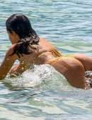 Camila Cabello Booty in Mustard Bikini at a Beach in Miami