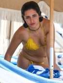 Camila Cabello Booty in Mustard Bikini at a Beach in Miami