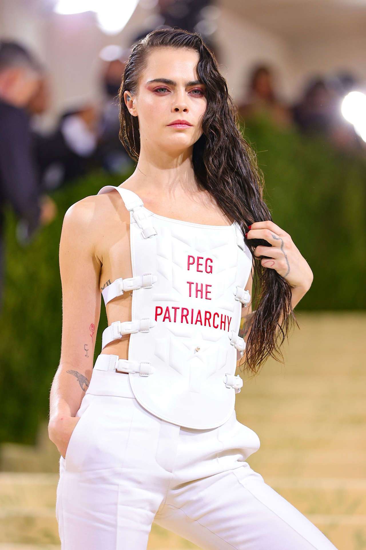 Cara Delevingne at 2021 Met Gala in NYC