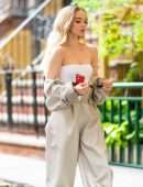 Dove Cameron Pokies during a Photoshoot in NYC