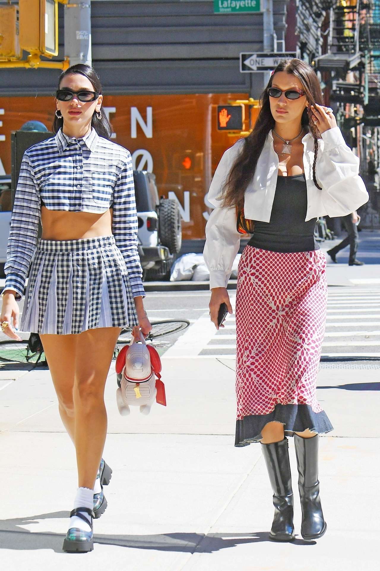 Dua Lipa Leggy, Out and About in New York