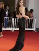 Hailee Steinfeld Beautiful Leggy and Cleavage at “Competencia Oficial” Premiere in Venice