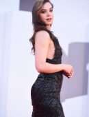Hailee Steinfeld Beautiful Leggy and Cleavage at “Competencia Oficial” Premiere in Venice