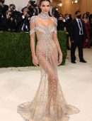 Kendall Jenner Booty in a See-Through Dress at 2021 Met Gala in New York