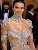 Kendall Jenner Booty in a See-Through Dress at 2021 Met Gala in New York